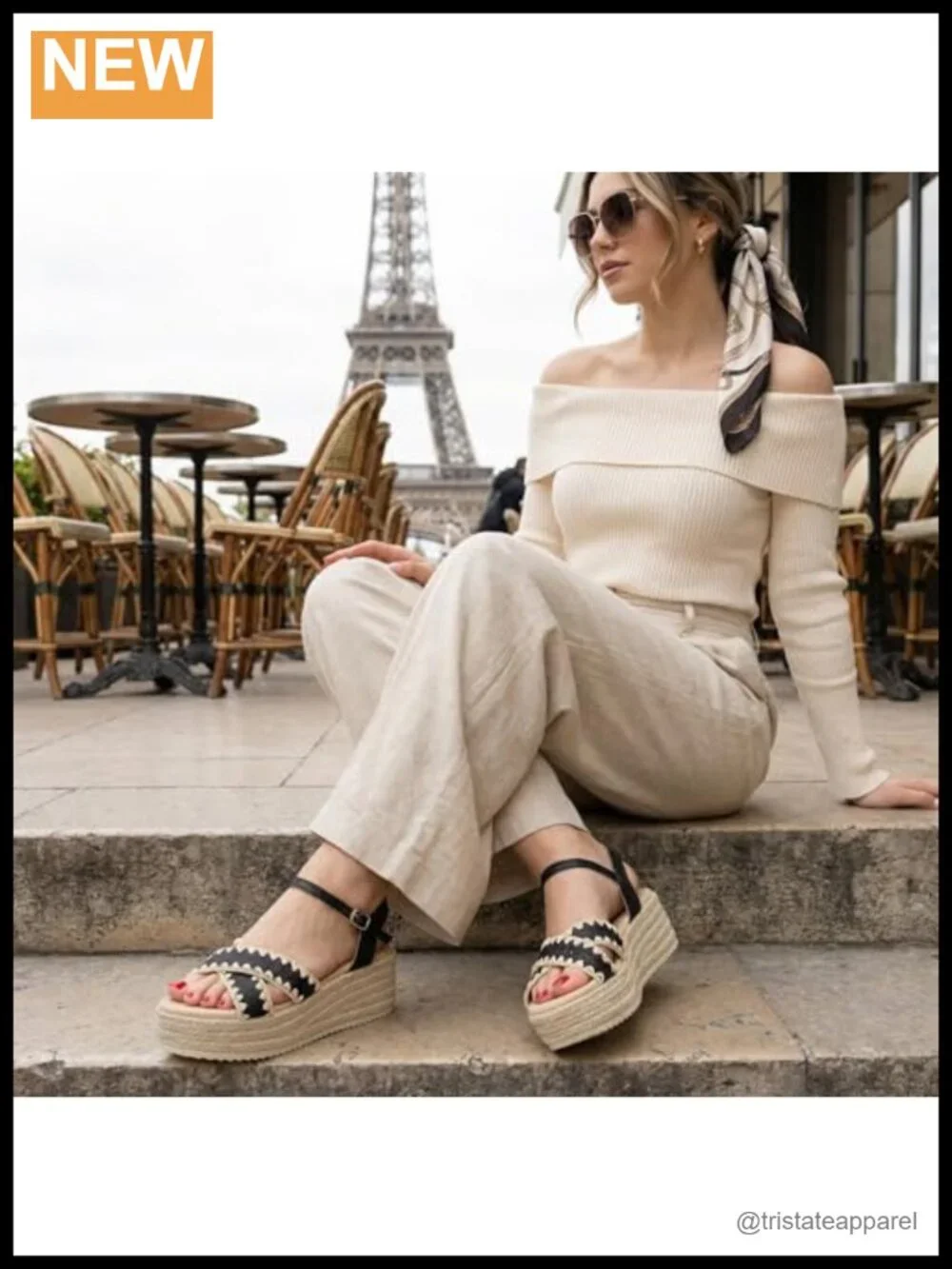 Raffia espadrille platform sandals with adjustable ankle strap